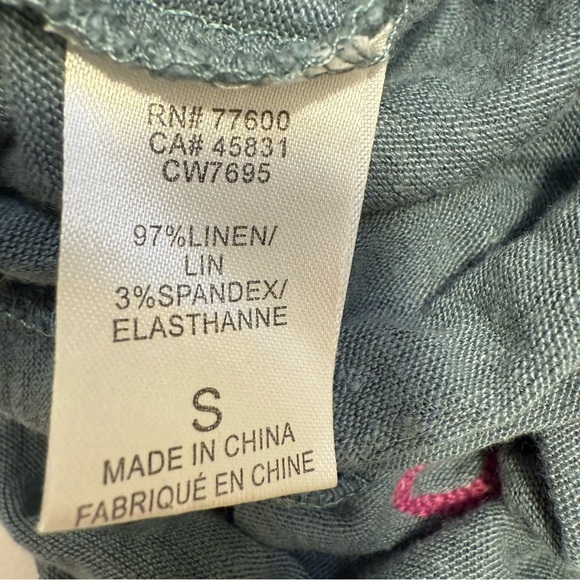 CHA Graphic Tee Aegean Baltic Caribbean Soft Gray - Linen Blend - Anthropologie - Picture 5 of 7